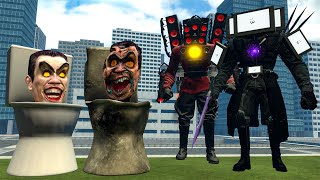 NEW CORRUPTED GMAN SKIBIDI TOILET VS TITAN TV MAN AND OTHER BOSSES In Garry's Mod!