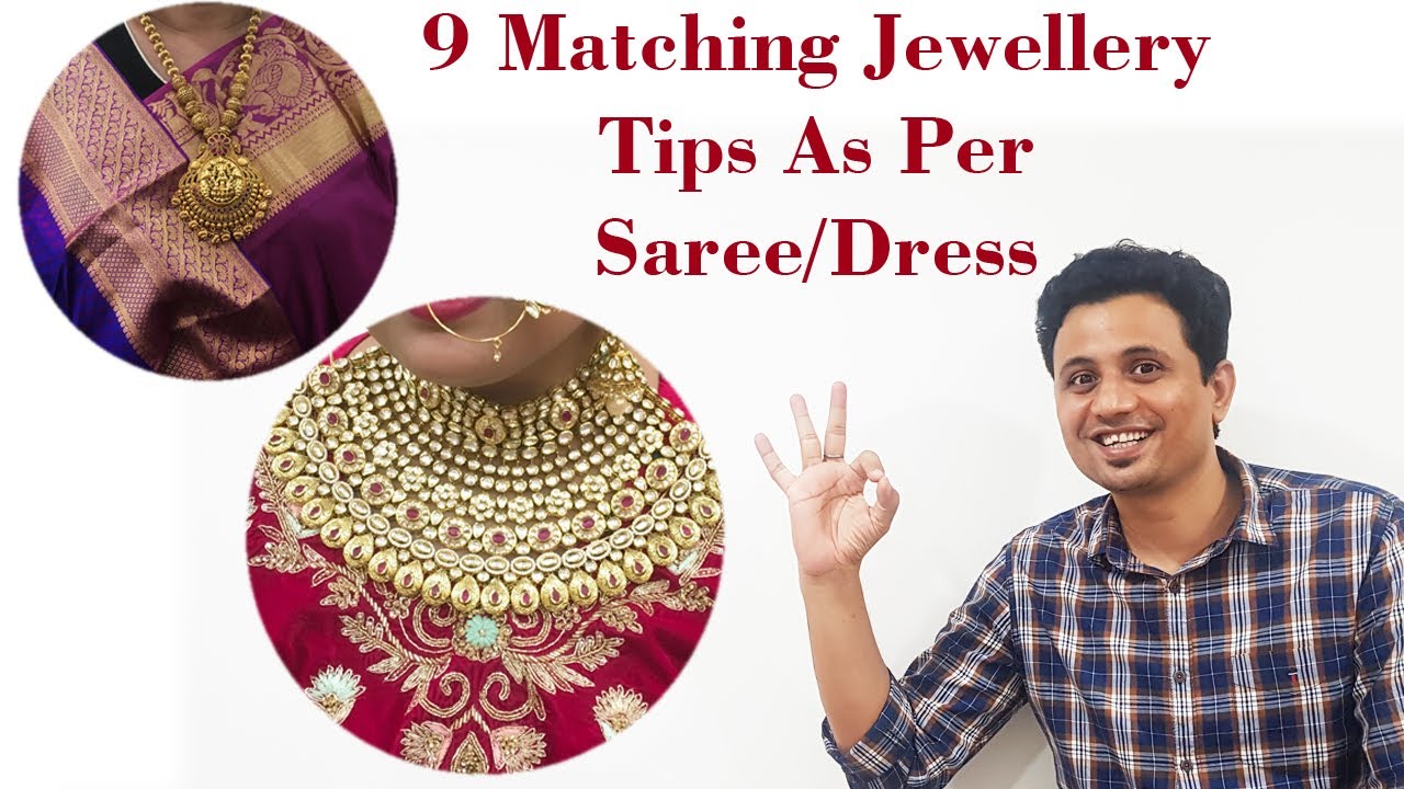 How To Pick Right Matching Jewelry For Sarees • South India Jewels