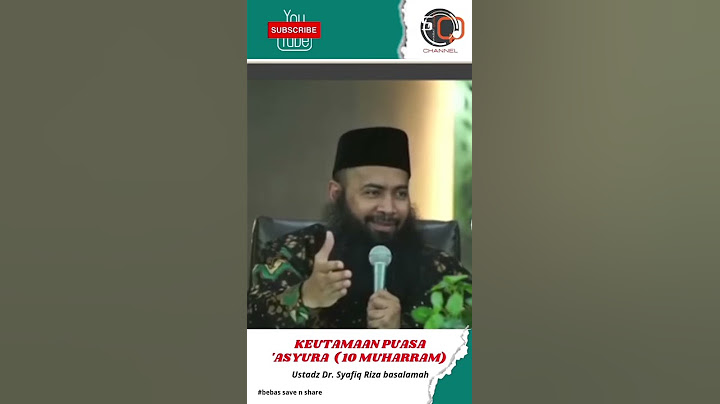KEUTAMAAN PUASA 'ASYURA 10 MUHARRAM | Ustadz Dr. Syafiq Riza basalamah #viral #dakwah #sunnah #new