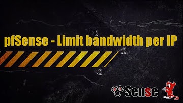 pfSense - Limit Bandwidth per IP