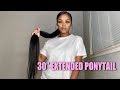 Watch Me Do a Extended Ponytail Using NO GLUE!