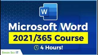 Microsoft Word for Beginners: 4Hour Training Course in Word 2021/365