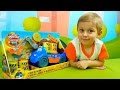 Детский лесовоз Play Doh - Играем с Даником в пластилин Плей До. Play Doh Diggin Rigs