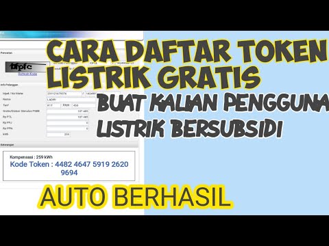 cara daftar token listrik gratis 450