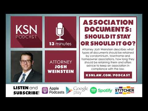 KSN Podcast - Association Documents: Should It Stay or Should It Go?