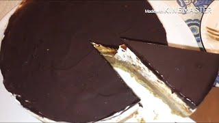 بدون فرن بدون جيلاتين تشيز كيك الشيكولاتة .... NO BAKE chocolate cheesecake