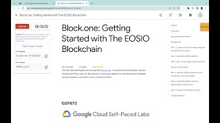 Block.one: Getting Started with The EOSIO Blockchain || #qwiklabs || #GSP873