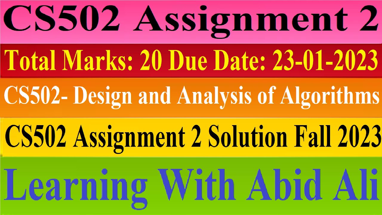 cs502 assignment 2 solution file 2023