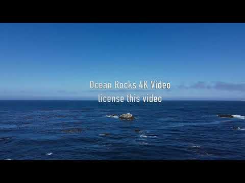 Ocean Waves Crashing on Rocks 4K Video