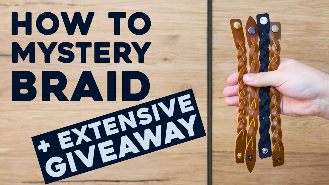 Mystery Braid Leather Cuff Tutorial - YouTube