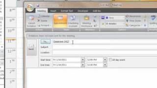 Scheduling Equipment and Rooms in Outlook