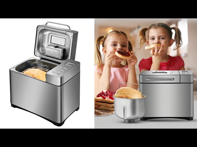 BioloMix Bread Maker 19-in-1 Stainless Steel Automatic Bread