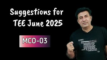 MCO-03 | SUGGESTIONS FOR TEE JUNE 2025 |
