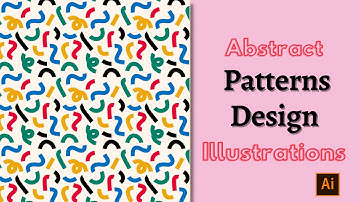 Drawn Abstract Seamless Pattern Design in Illustrator | Pattern Design in Adobe Illustrator