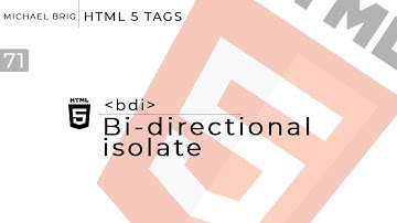 HTML Tags - Bdi