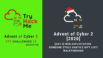 Advent of Cyber 2 [2020] - Day 5 Web Exploitation Someone stole Santa