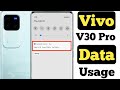 How to show data usage on Vivo V30 Pro || Vivo V30 Pro me data usage kaise show kare ||