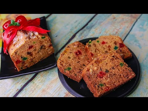 Christmas Plum Cake | Eggless & Without Oven | Buttermilk Christmas Plum Cake