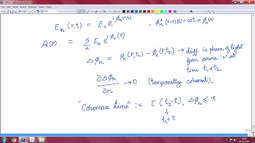 Temporal and Spatial Coherence