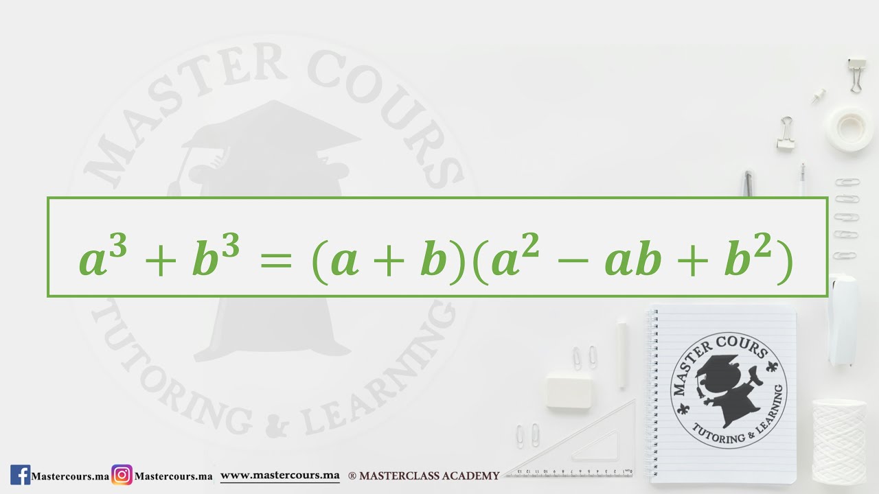 Algebraic Identity: a3+b3 Explained Simply - YouTube