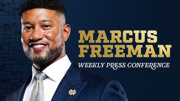 Wekelijkse persconferentie van Marcus Freeman | Stanford (24-11-2025) | Notre Dame Football