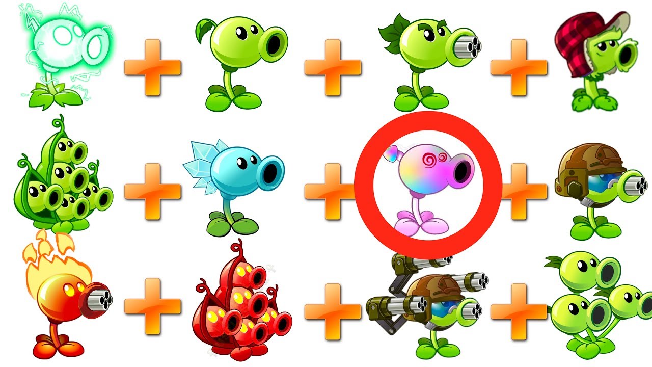 Every Pea In Plants Vs Zombies 2 All Peashooters Challenge