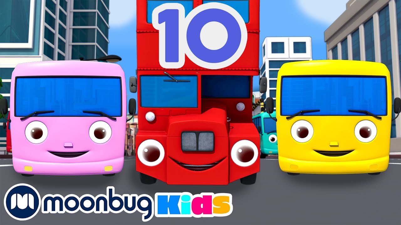 🚌 10 Little Buses @Little Baby Bum - Nursery Rhymes & Kids Songs | Sing Along With Me | Moonbug 