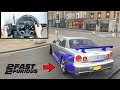 Forza horizon 4 paul walker nissan skyline r34 gtr steering wheel  shifter gameplay