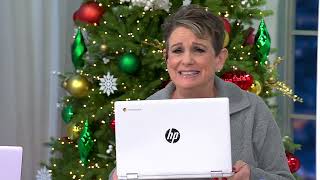 HP 14 Touch 2in1 Chromebook Laptop, Intel 128GB Storage, Mouse & Voucher on QVC