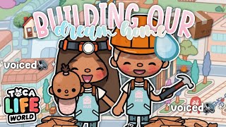 Building Our Dream *MODERN MANSION* 🏡✨ || *with voice🔊* || Toca Boca Family Roleplay