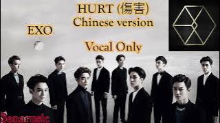 EXO (엑소) - HURT (伤害) (Chinese version) (Vocal Only, MR Removed)