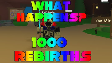 What happens when you reach 1000 Rebirths in Mining Simulator!