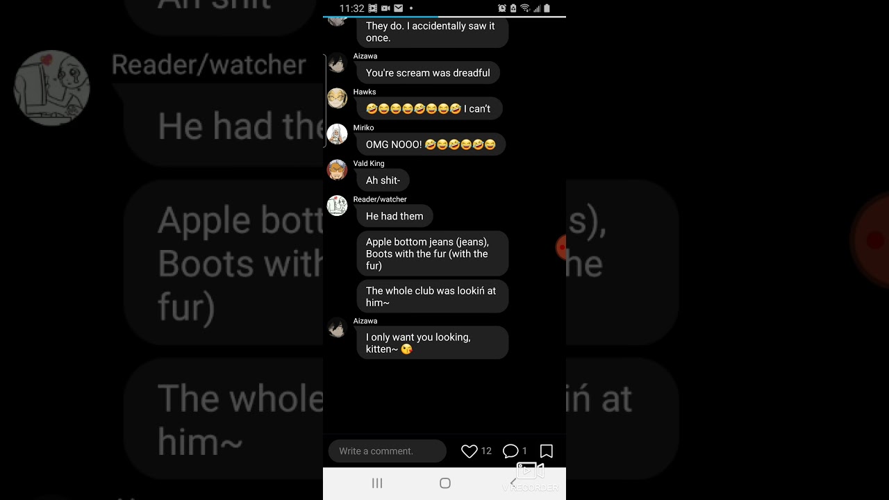 BNHA Lyrics Prank Apple bottom jeans (AizawaxM! reader/watcher) YouTube