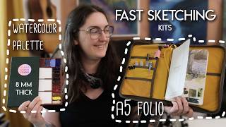 My Lightweight A5 Folio Watercolor Kit ✶ perfect for urban sketching