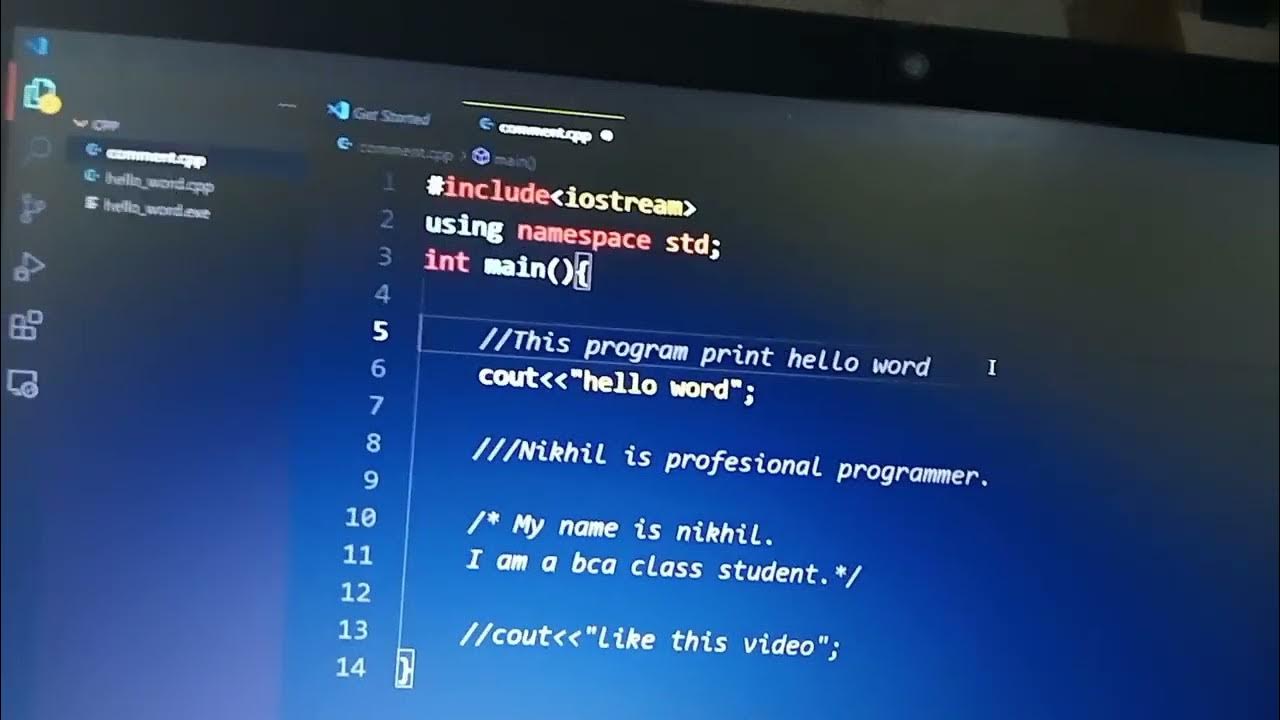 Single line comment & multiline comment in C++\CPP #2 - YouTube