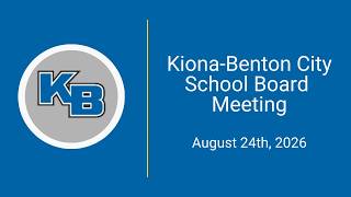 School Board Meeting - August 25th, 2026