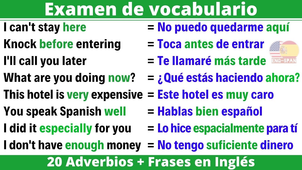 Escucha estas 100 Frases para hablar Inglés y Español como un Nativo -  YouTube