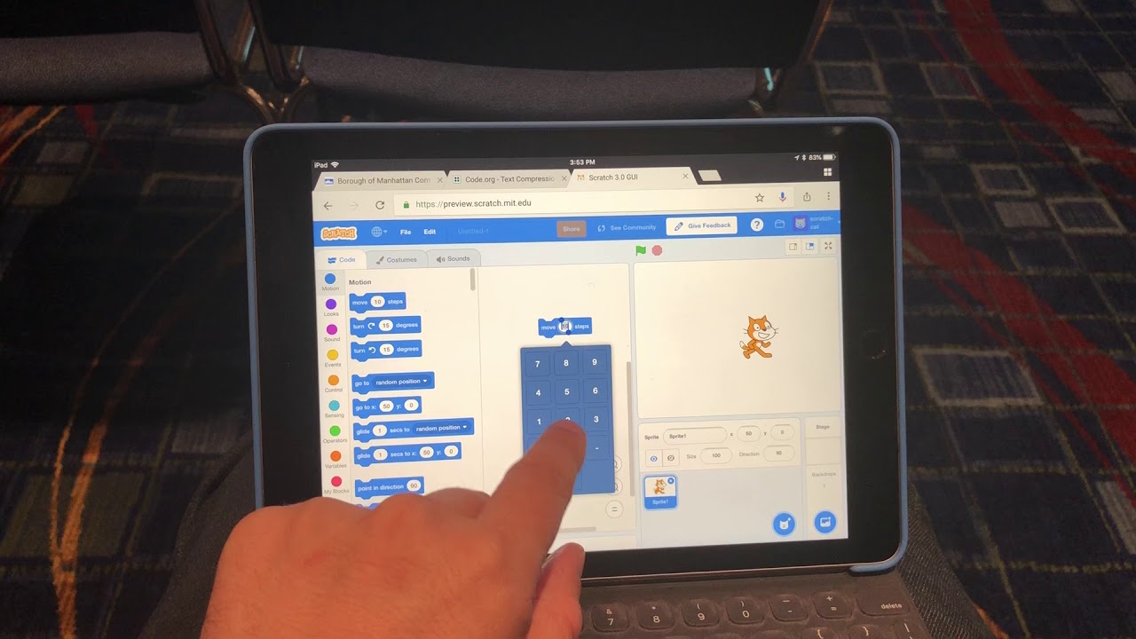 Can you use Scratch coding on iPad?