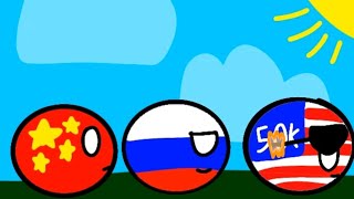 china y rusia y estados unidos #countryballs