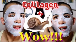 Must try! Korean Collagen + Snail Face mask