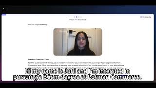How Do I Prepare for U of T Rotman Commerce (BCom) Video Interview?