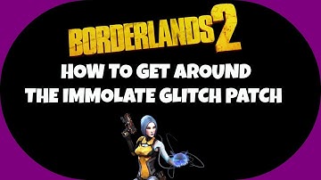 Borderlands 2 - How to Get Around the Immolate Glitch Patch