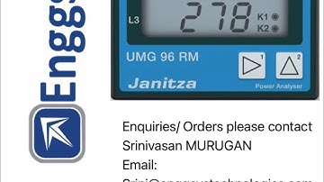 Janitza UMG96 RM -RS485 programming Enggsys Dubai