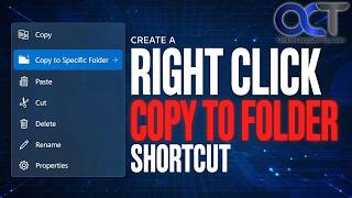 Add a Context Menu Right Click Copy Files and Folders to a Specific Folder Option in Windows
