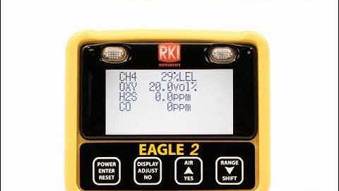 Eagle 2 gas monitor Operation