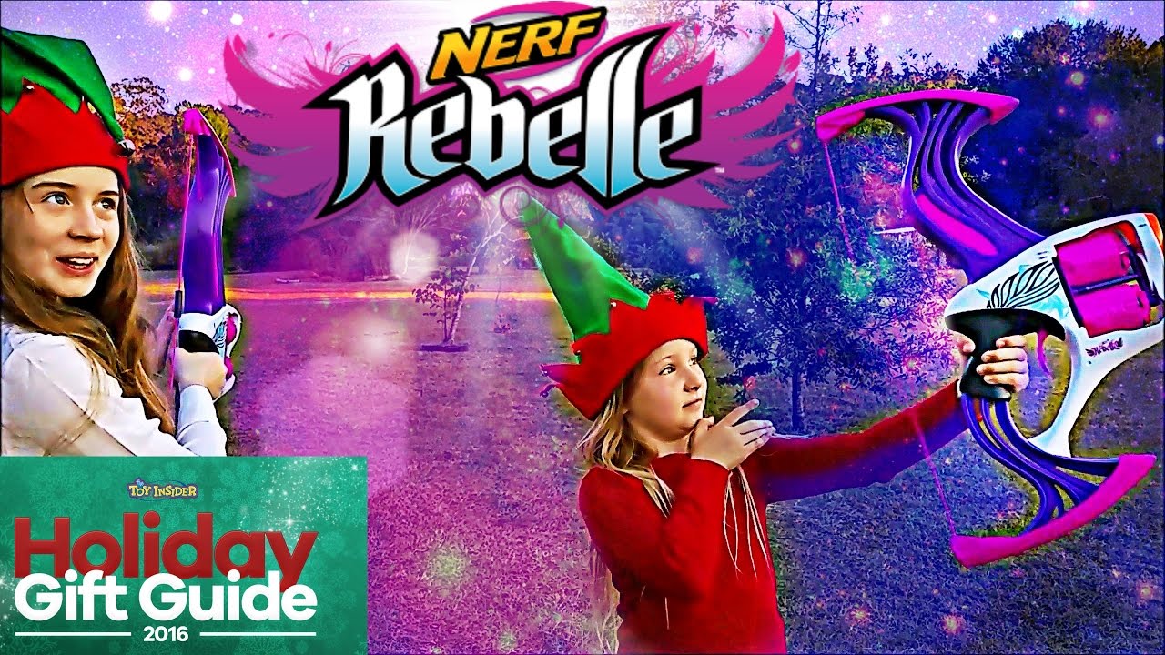 NERF WAR GUN Surprise Presents Nerf Rebelle Flipside Bow Toy Insider Holiday Gift Guide REVIEW