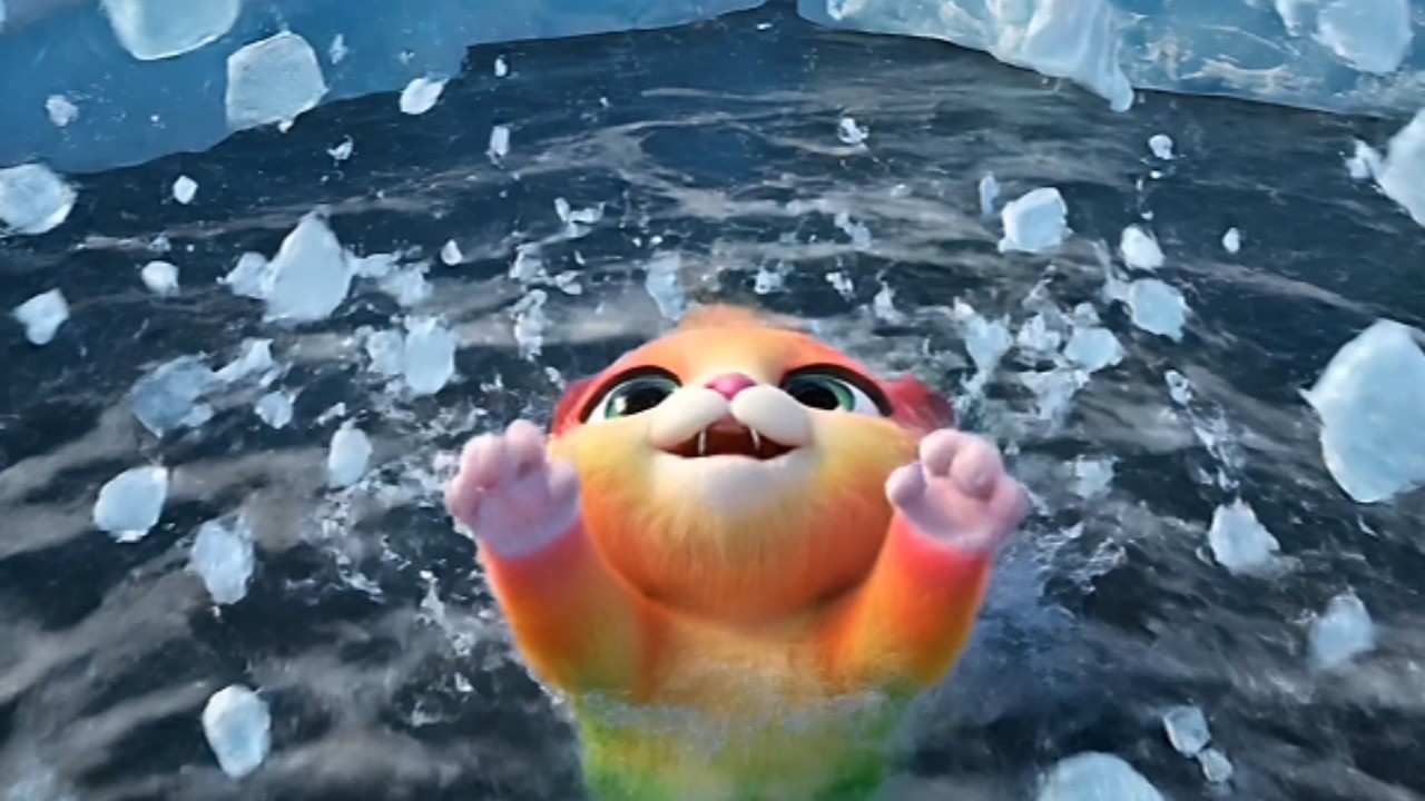 Rainbow Cat vs Frost — She Dived Into the Ice to Save Her Friend