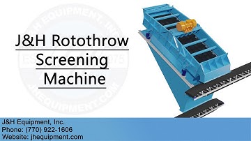 J&H Rotothrow Screening Machine