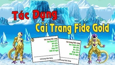 Ngọc Rồng Online - Chỉ Cần Sở Hữu Cải Trang Fide Vàng Làm Trùm Nrsd Cực Ngon
