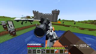 I Used a MILITARY DRONE to Destroy the Pillagers’ Lava Fortress! 💥😱